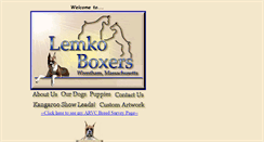 Desktop Screenshot of lemkoboxers.com