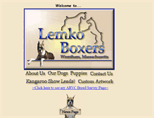 Tablet Screenshot of lemkoboxers.com
